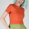 Hazel Grouse Tee - Cantaloupe