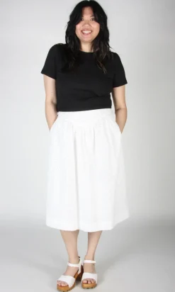 Hermit Thrush Skirt - White