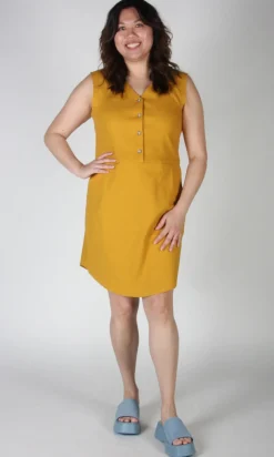 Honeycreeper Dress - Ochre