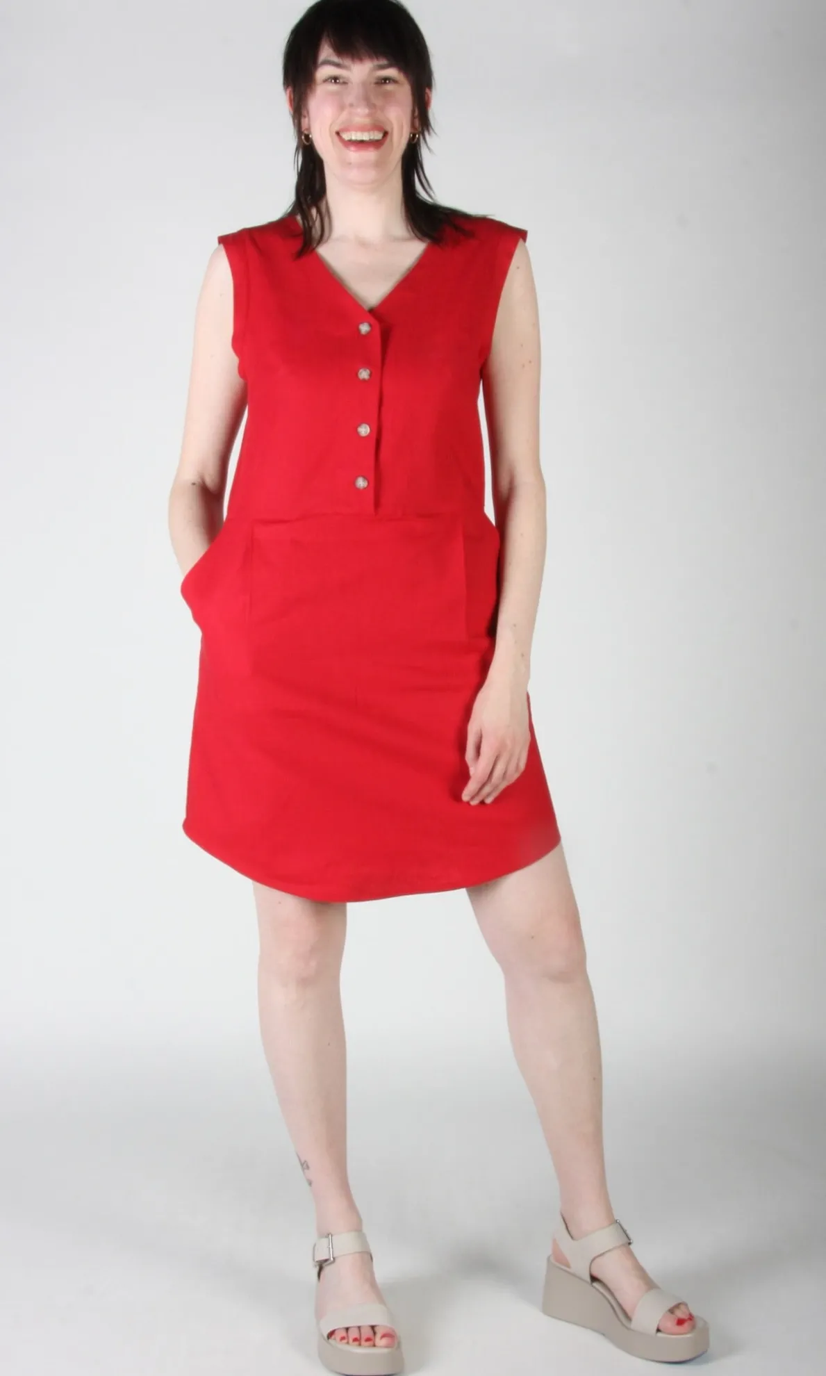 Honeycreeper Dress - Red
