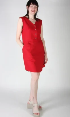Honeycreeper Dress - Red