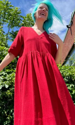 Kiskadee Dress - Red