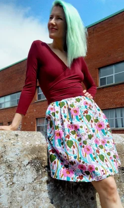 Linnet Skirt - Trumpet Vines