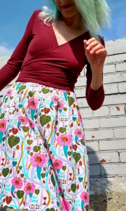 Linnet Skirt - Trumpet Vines