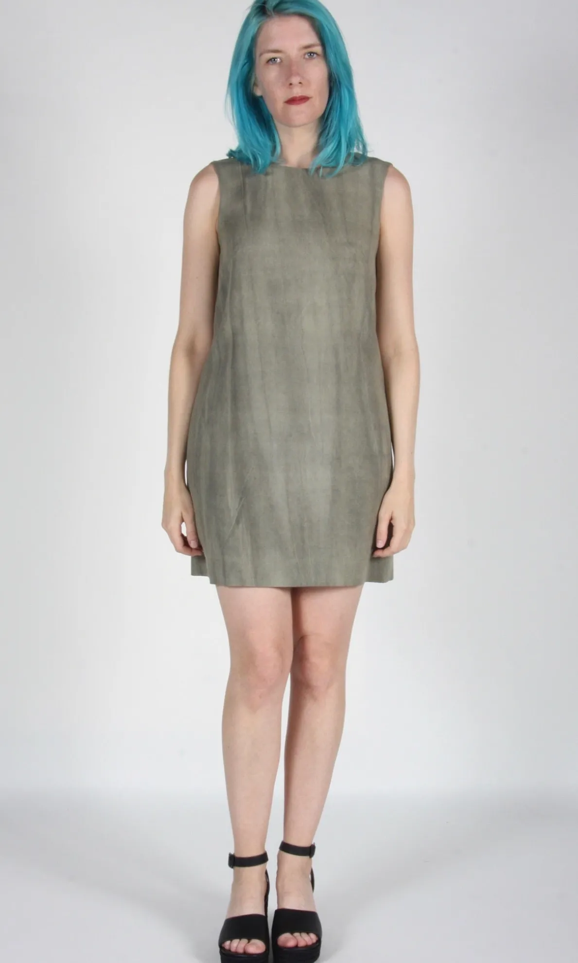 Longspur Dress - Sand Washed Olive