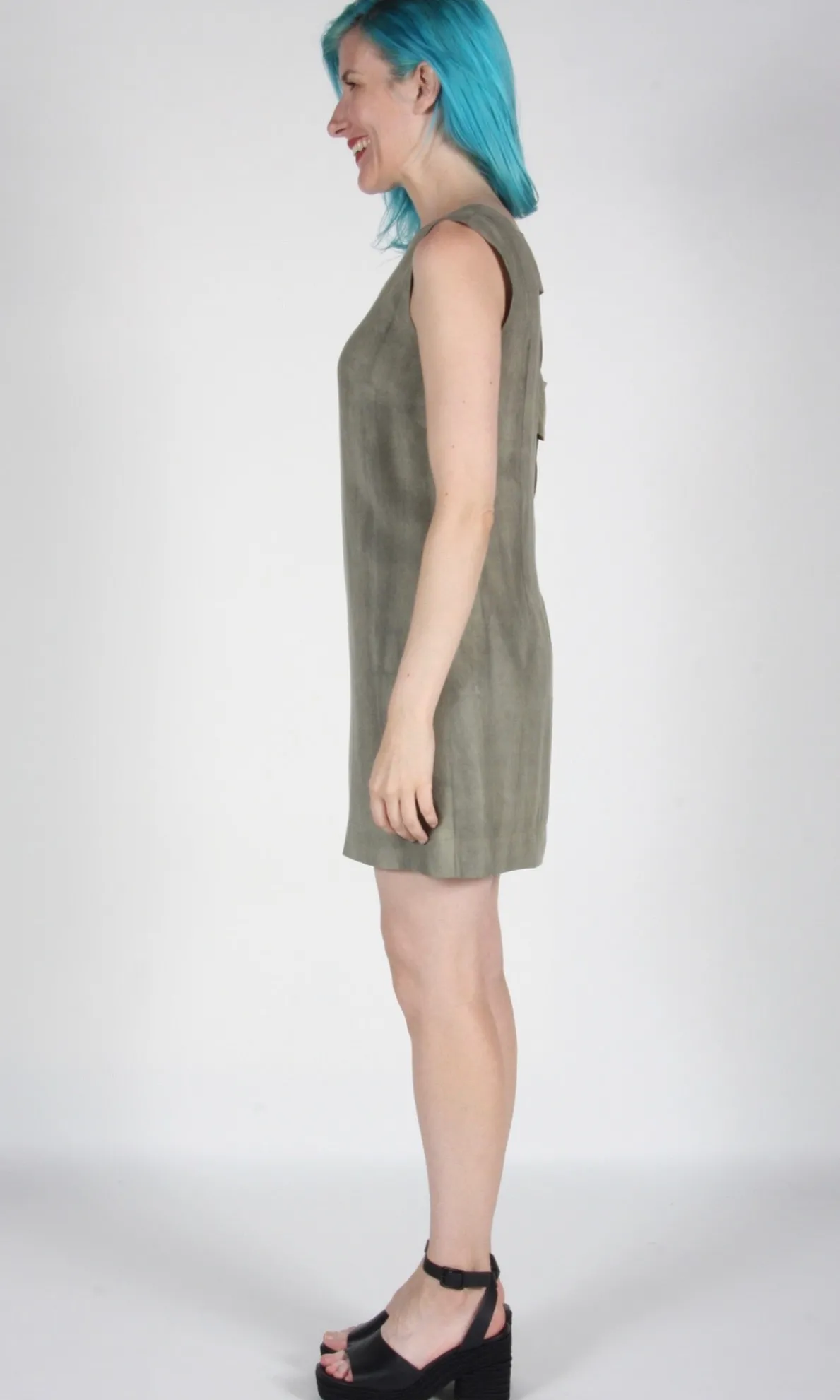 Longspur Dress - Sand Washed Olive