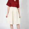 Macareux Skirt - Ivory Stripe