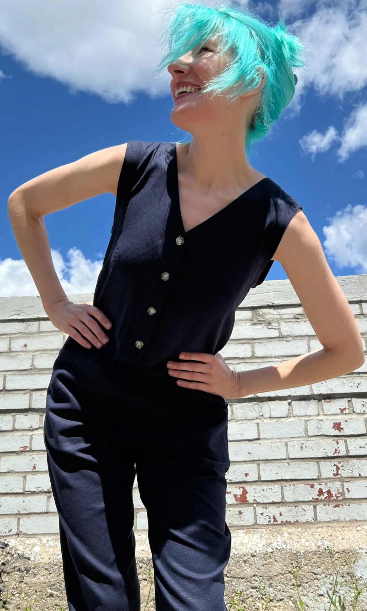 Myna Jumsuit - Navy