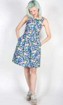 Myrmidon Dress - Blue Meadow