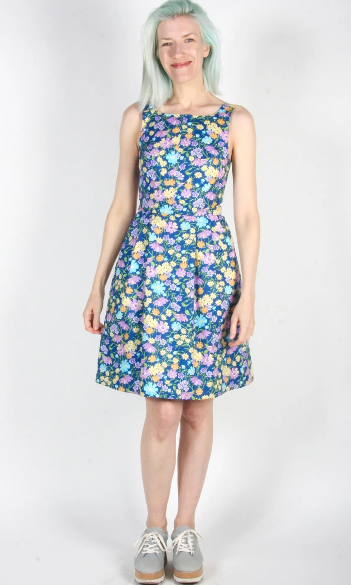 Myrmidon Dress - Blue Meadow