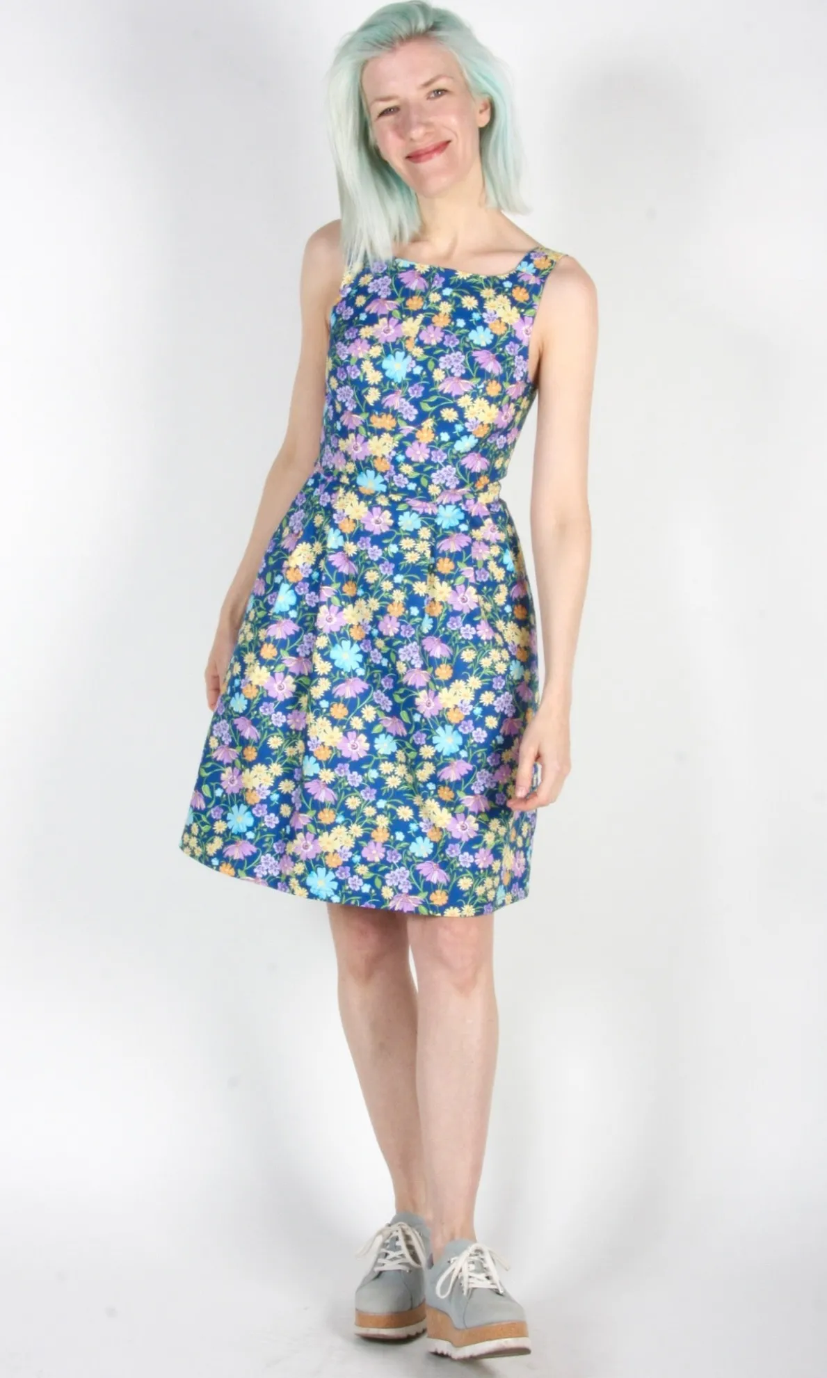 Myrmidon Dress - Blue Meadow