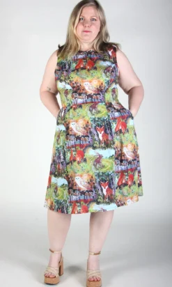 Peafowl Dress - Hedgerow