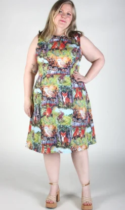 Peafowl Dress - Hedgerow