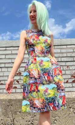 Peafowl Dress - Hedgerow