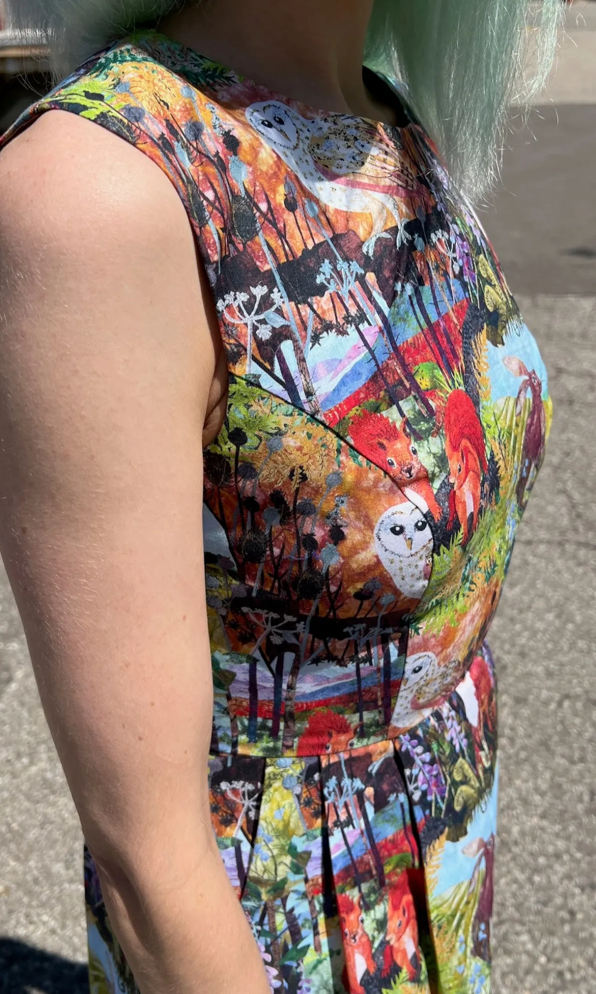 Peafowl Dress - Hedgerow