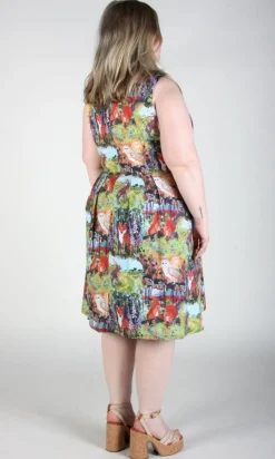 Peafowl Dress - Hedgerow