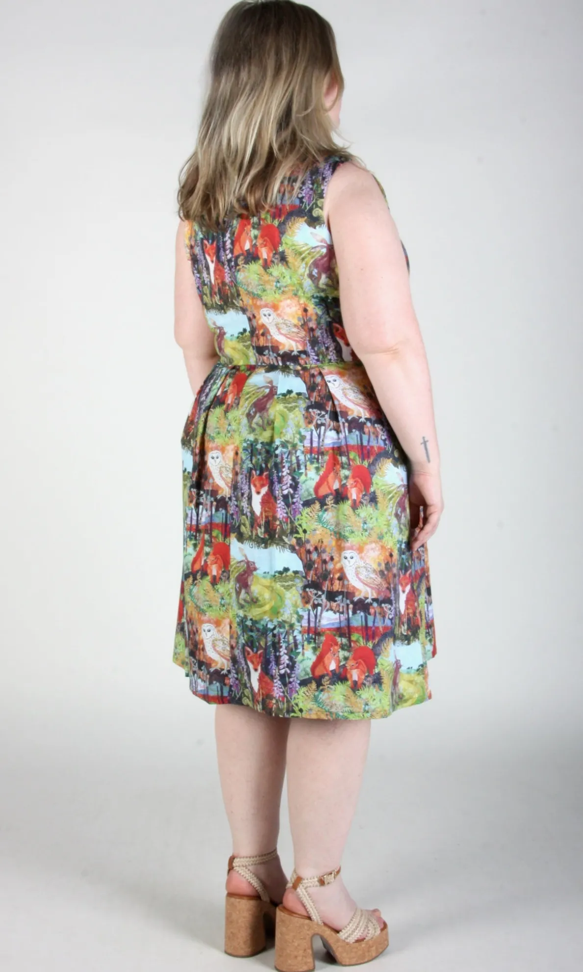 Peafowl Dress - Hedgerow