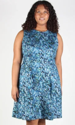 Peafowl Dress - Night Rain