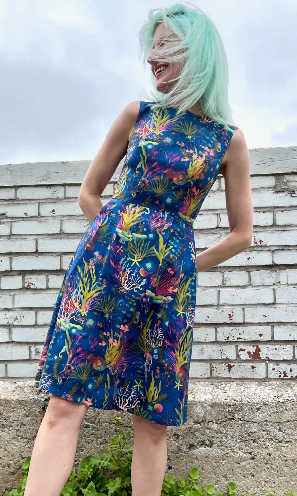 Peafowl Dress - Undersea Gardens