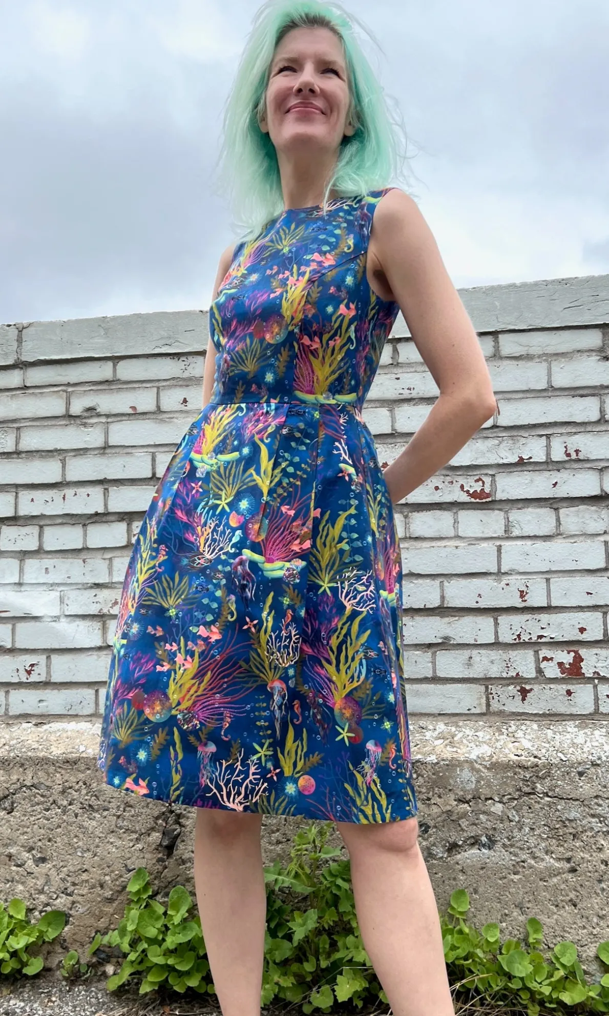 Peafowl Dress - Undersea Gardens