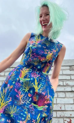 Peafowl Dress - Undersea Gardens