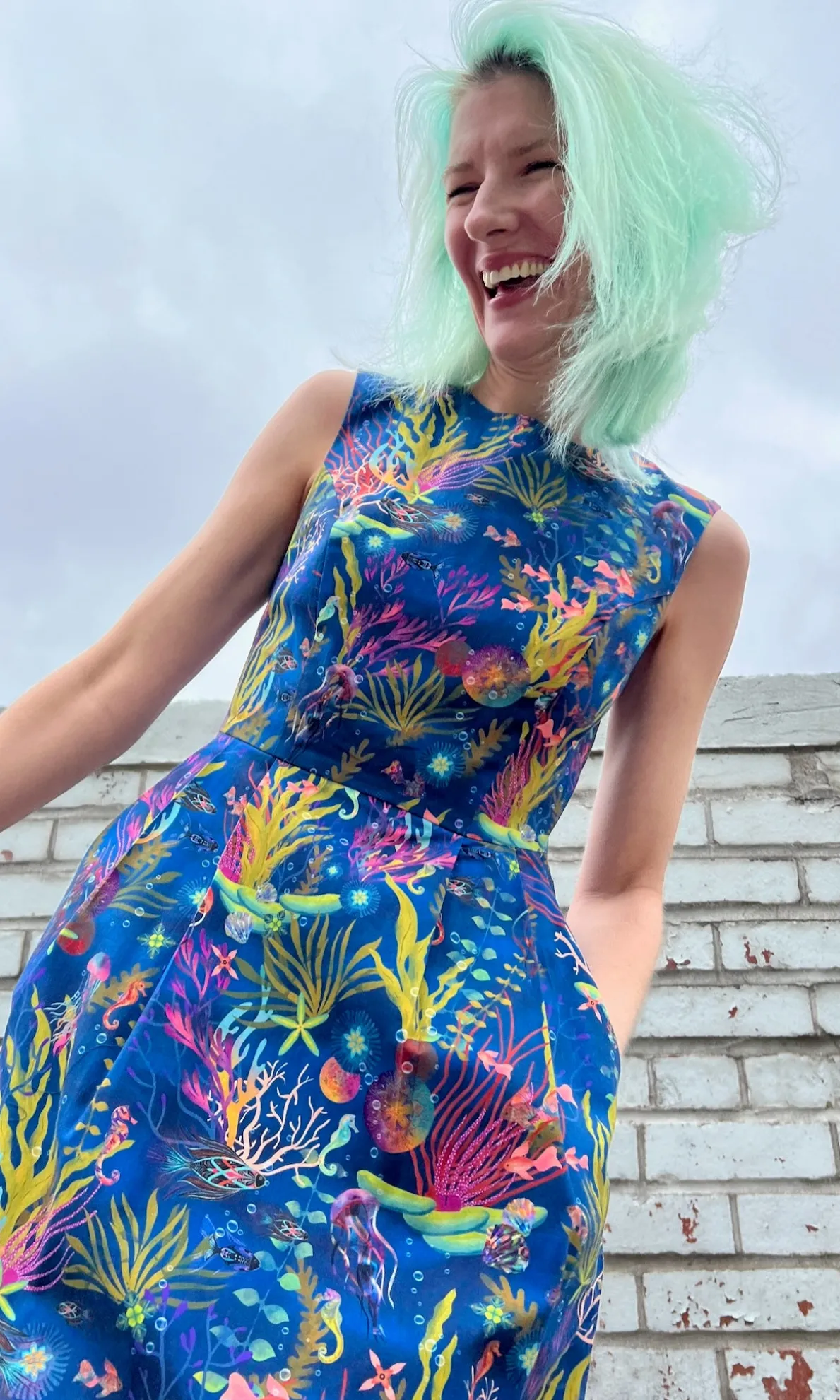 Peafowl Dress - Undersea Gardens