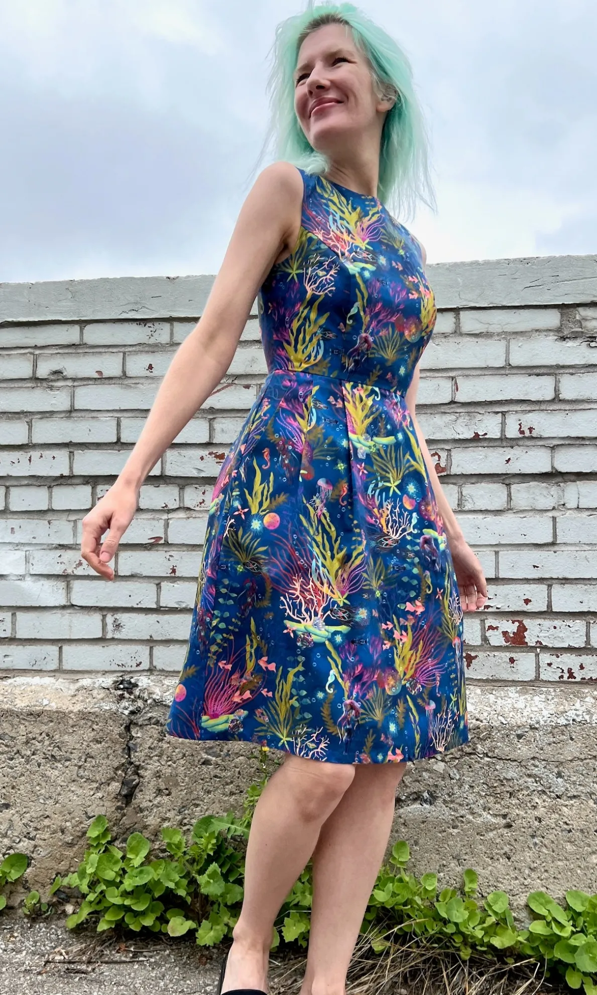 Peafowl Dress - Undersea Gardens