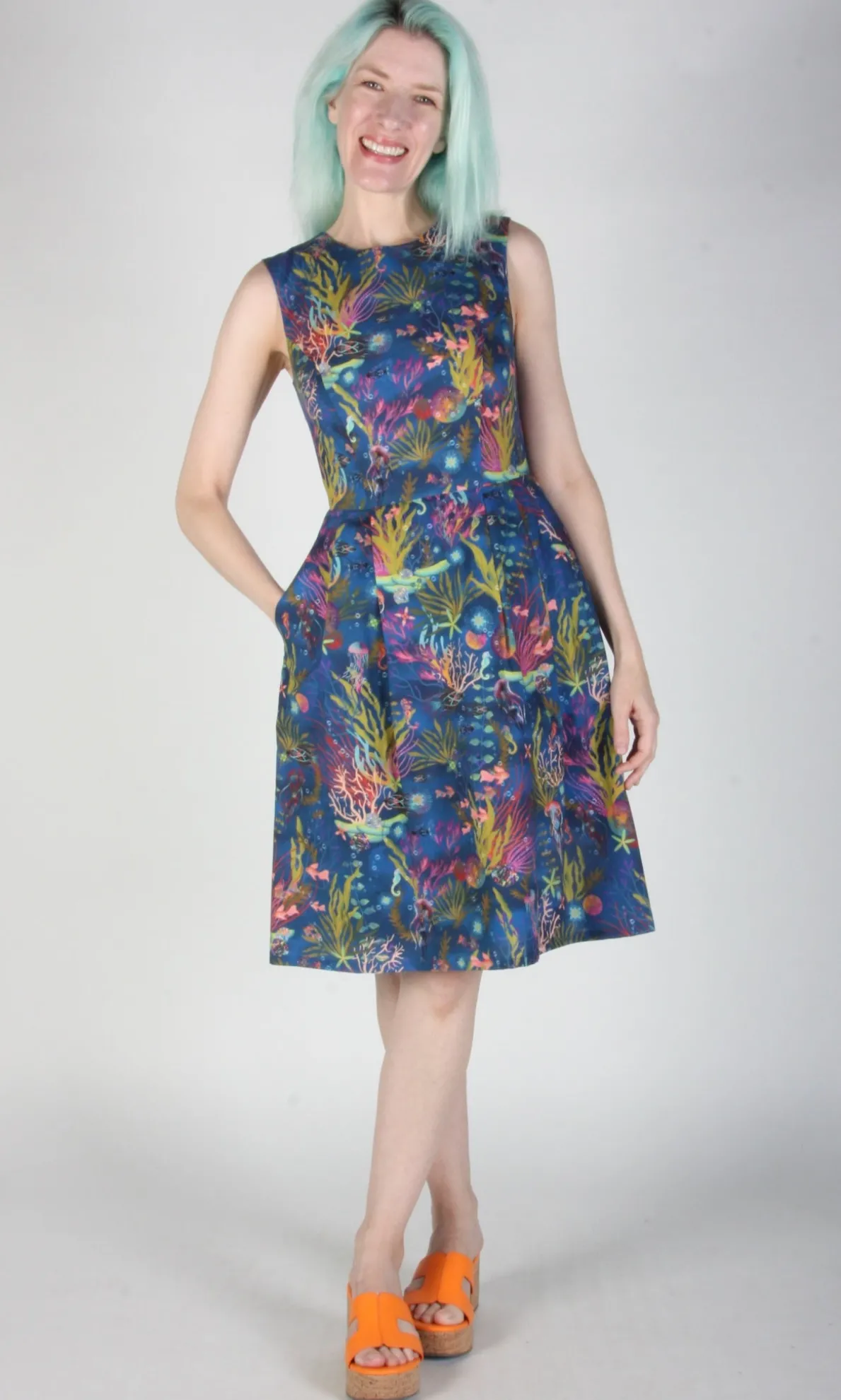 Peafowl Dress - Undersea Gardens
