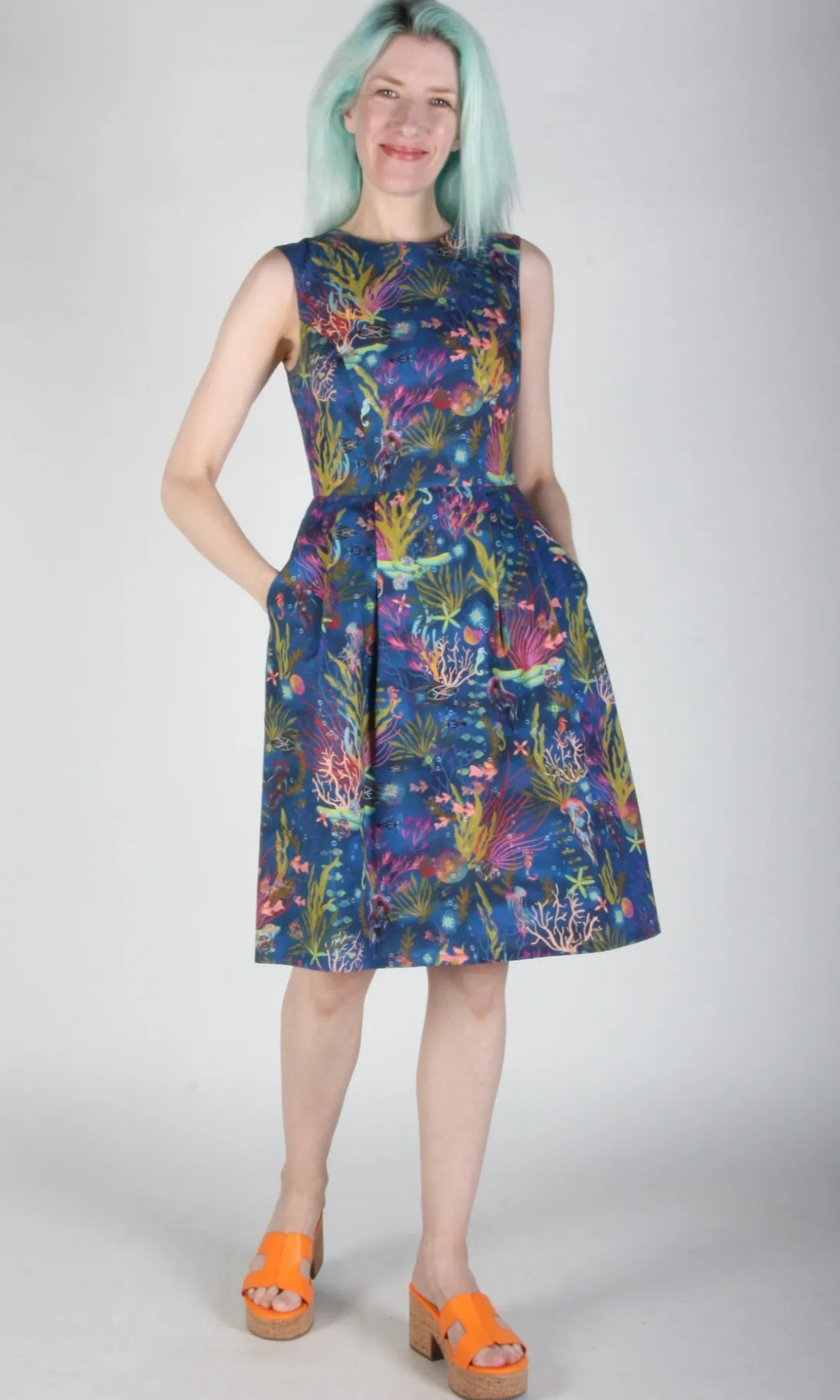 Peafowl Dress - Undersea Gardens