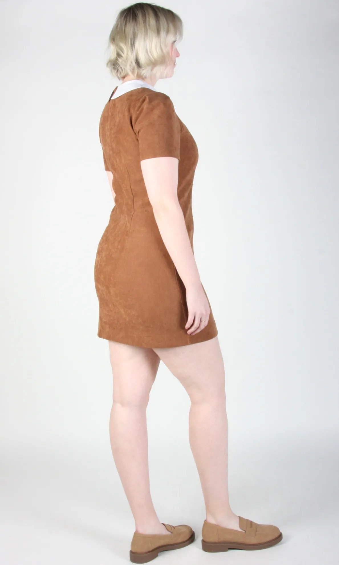 Peep Dress - Sepia