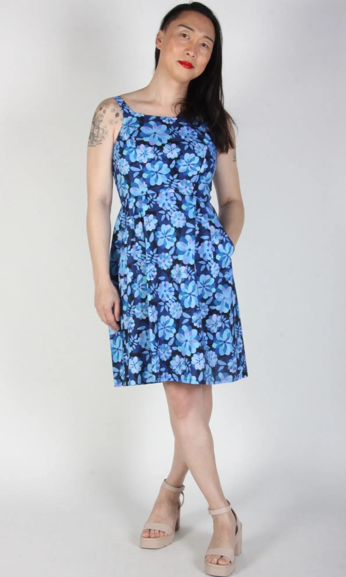 Reedbird Dress - Larkspur