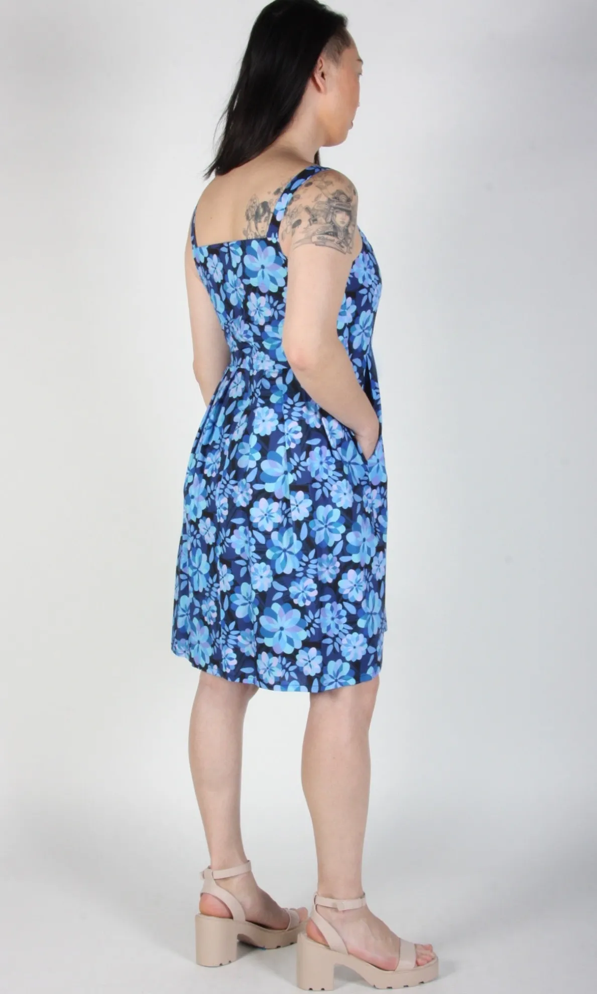 Reedbird Dress - Larkspur