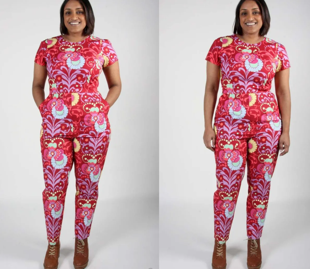 RN887 - 16 - Auk Jumpsuit - Blacklight Orchid