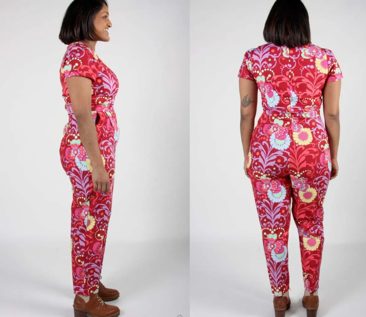 RN887 - 16 - Auk Jumpsuit - Blacklight Orchid
