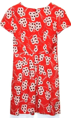 RN355 - 4 - Bobolink Dress - Red Daisies