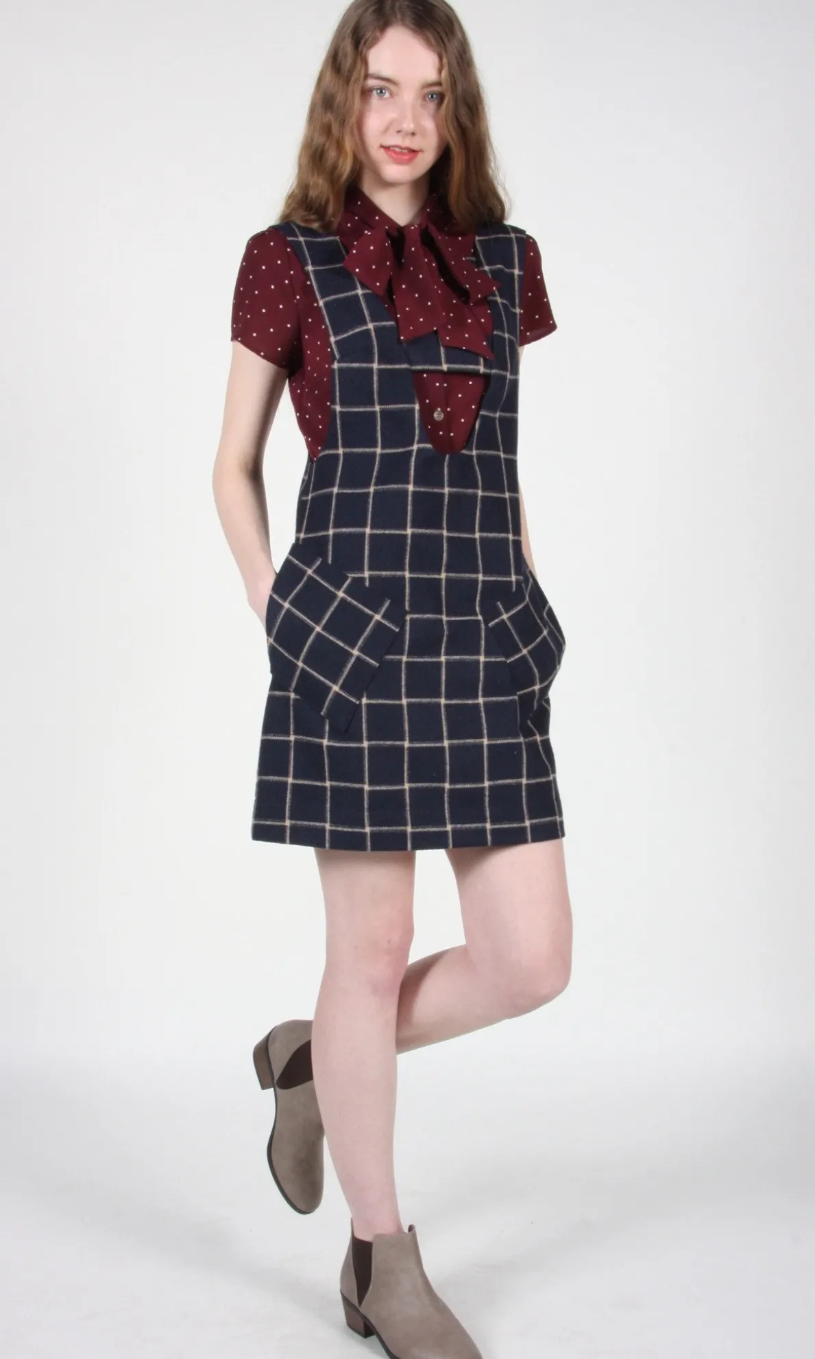 RN464 - 6 - Curlew Tunic - Navy/Taupe