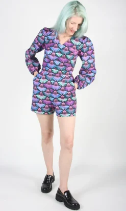 RN858 - 2 - Eave Swallow Romper - Echinacea