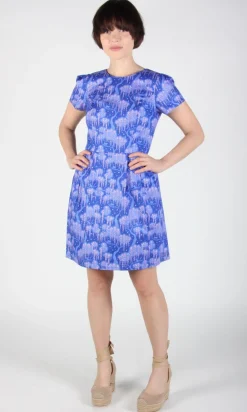 RN823 - 4 - Engoulevent Dress - Ultraviolet