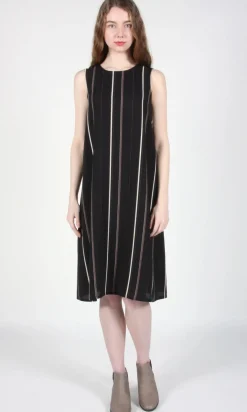 RN1 - 2 - Fulmar Dress - Black Stripes