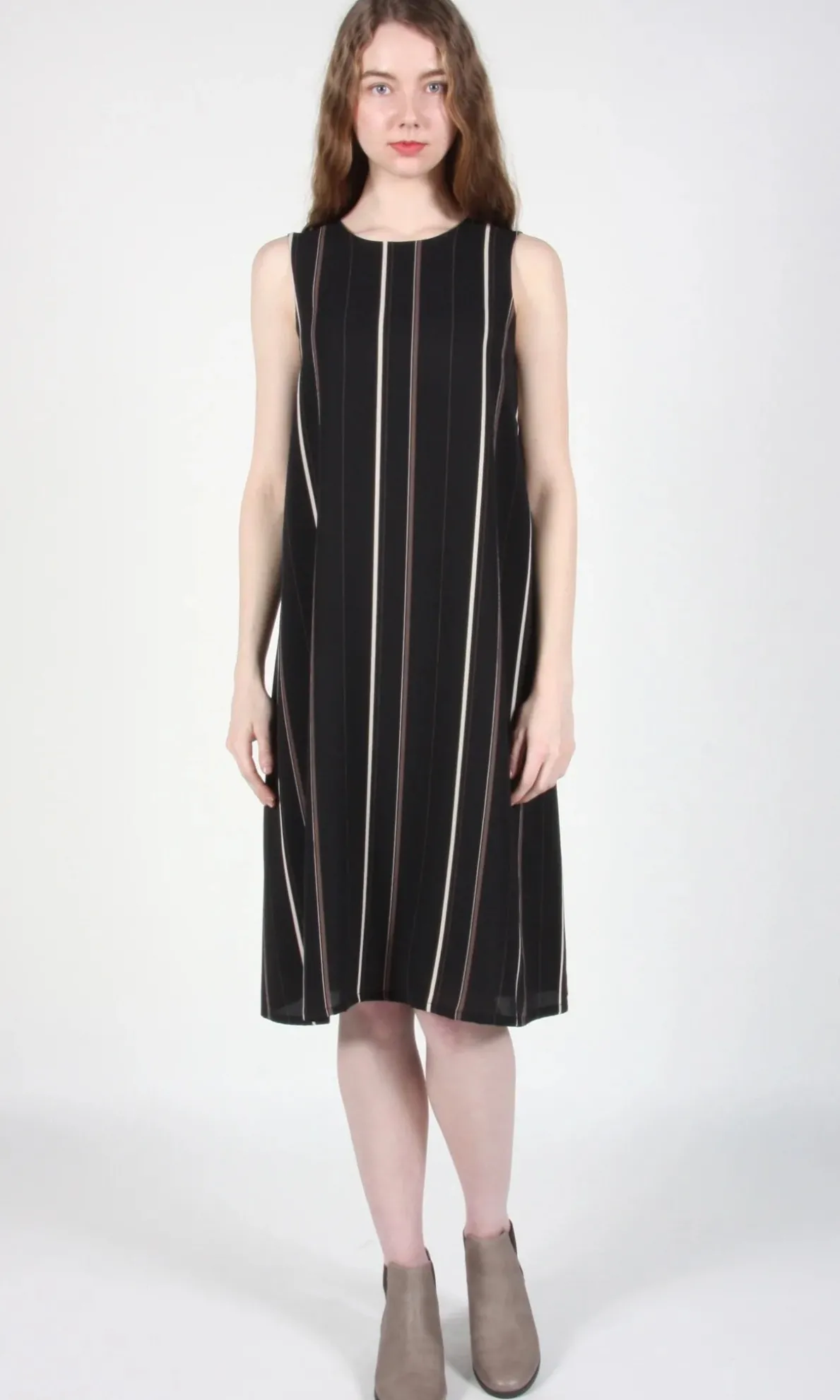 RN1 - 2 - Fulmar Dress - Black Stripes