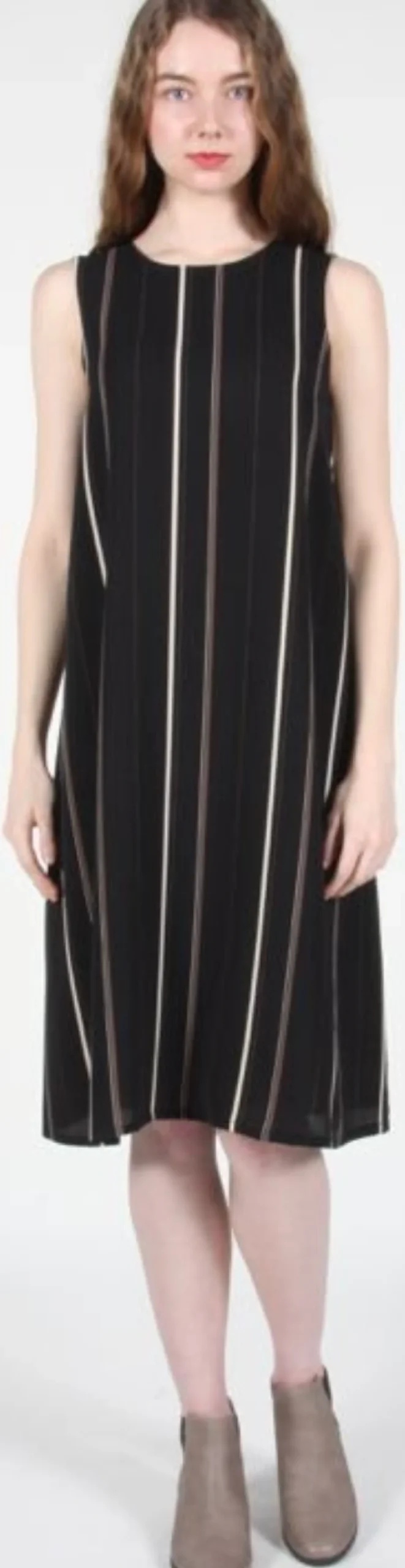 RN744 - 10 - Fulmar Dress - Black Stripes