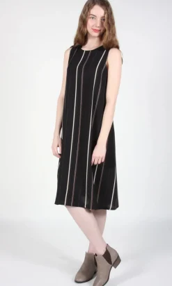 RN1 - 2 - Fulmar Dress - Black Stripes