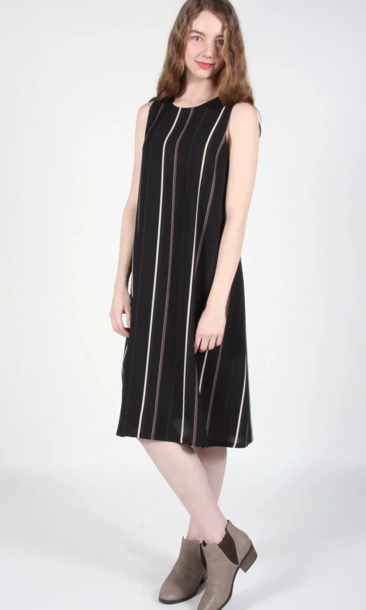 RN1 - 2 - Fulmar Dress - Black Stripes