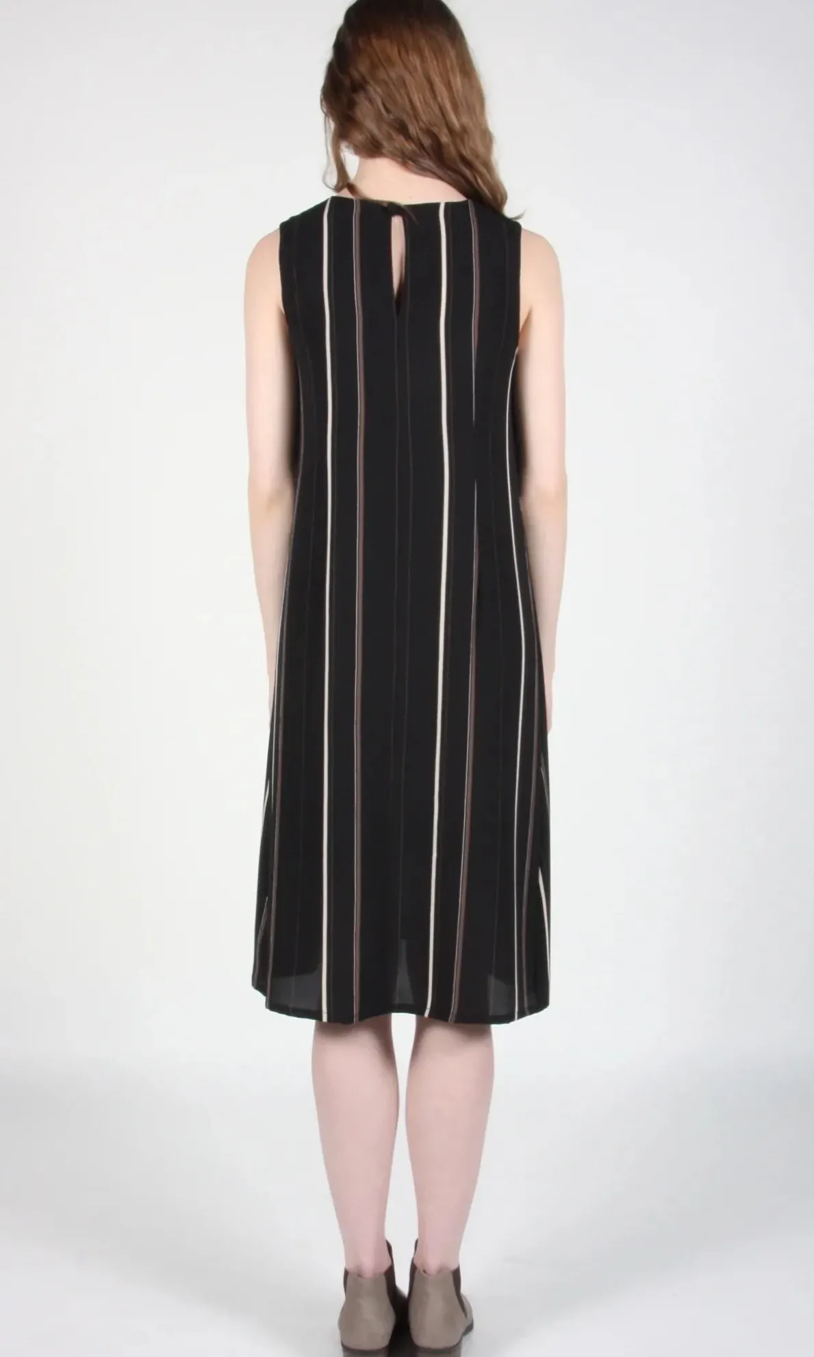 RN649 - 16 - Fulmar Dress - Black Stripes