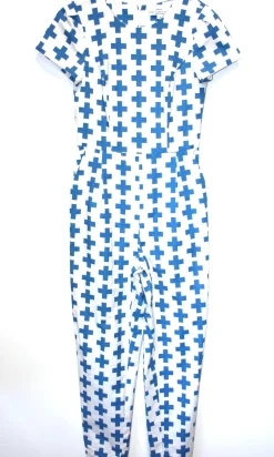RN479 - 8 - Gyrfalcon Jumpsuit - Blue Crosses