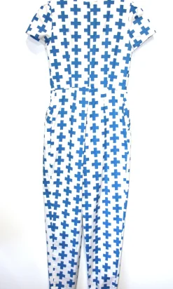 RN479 - 8 - Gyrfalcon Jumpsuit - Blue Crosses