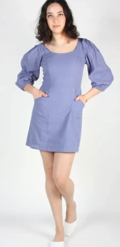 RN852 - 8 - Hummingbird Dress - Periwinkle