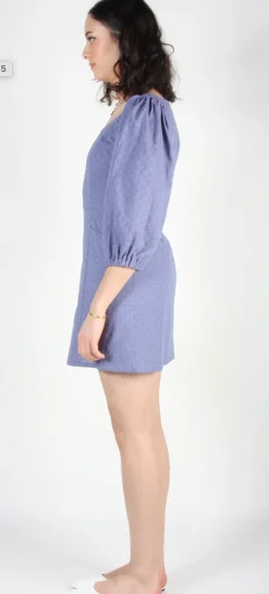 RN852 - 8 - Hummingbird Dress - Periwinkle