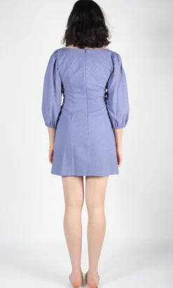 RN244 - 8 - Hummingbird Dress - Periwinkle