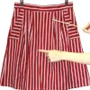RN498 - 10 - Iora Skirt - Red Stripe